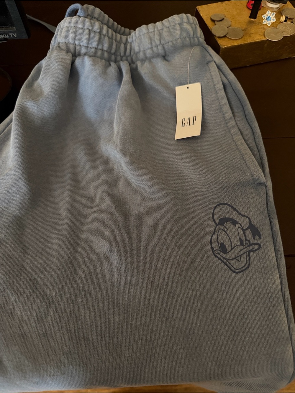 GAP Pale Blue Men's or  woman’s Sweatpants with Subtle Logo